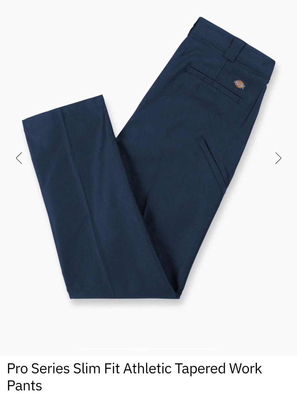 Dickies Men's Navy Slim Straight Work Chinos